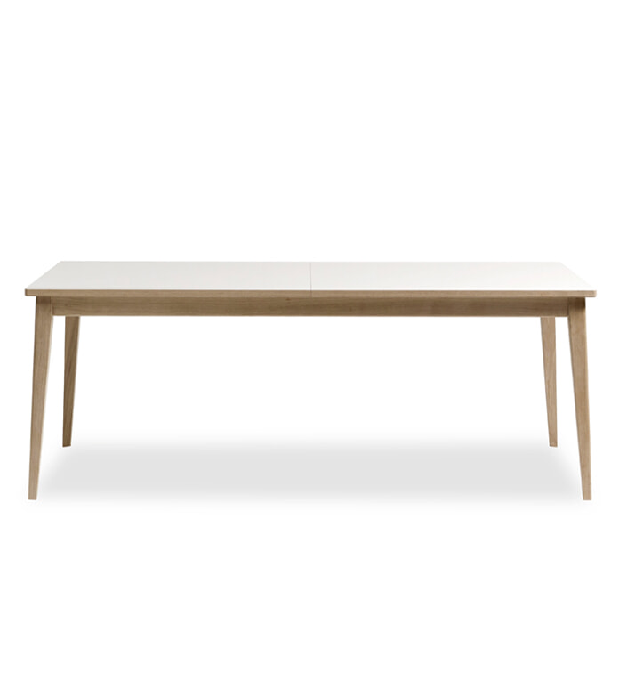 T3 Papillion spisebord - Hvid laminat/eg