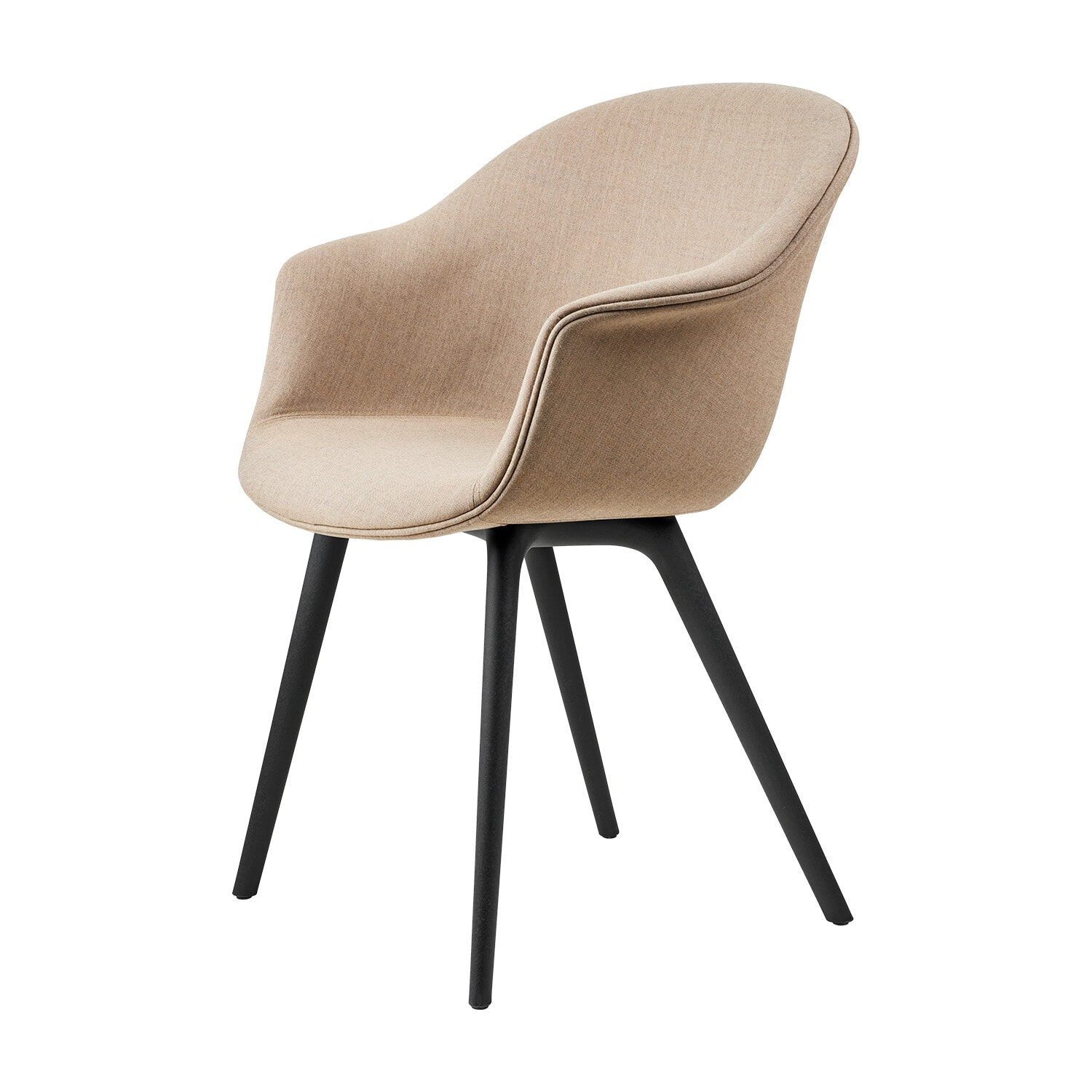 Bat Spisebordstol - Sort plast stel/Remix 233