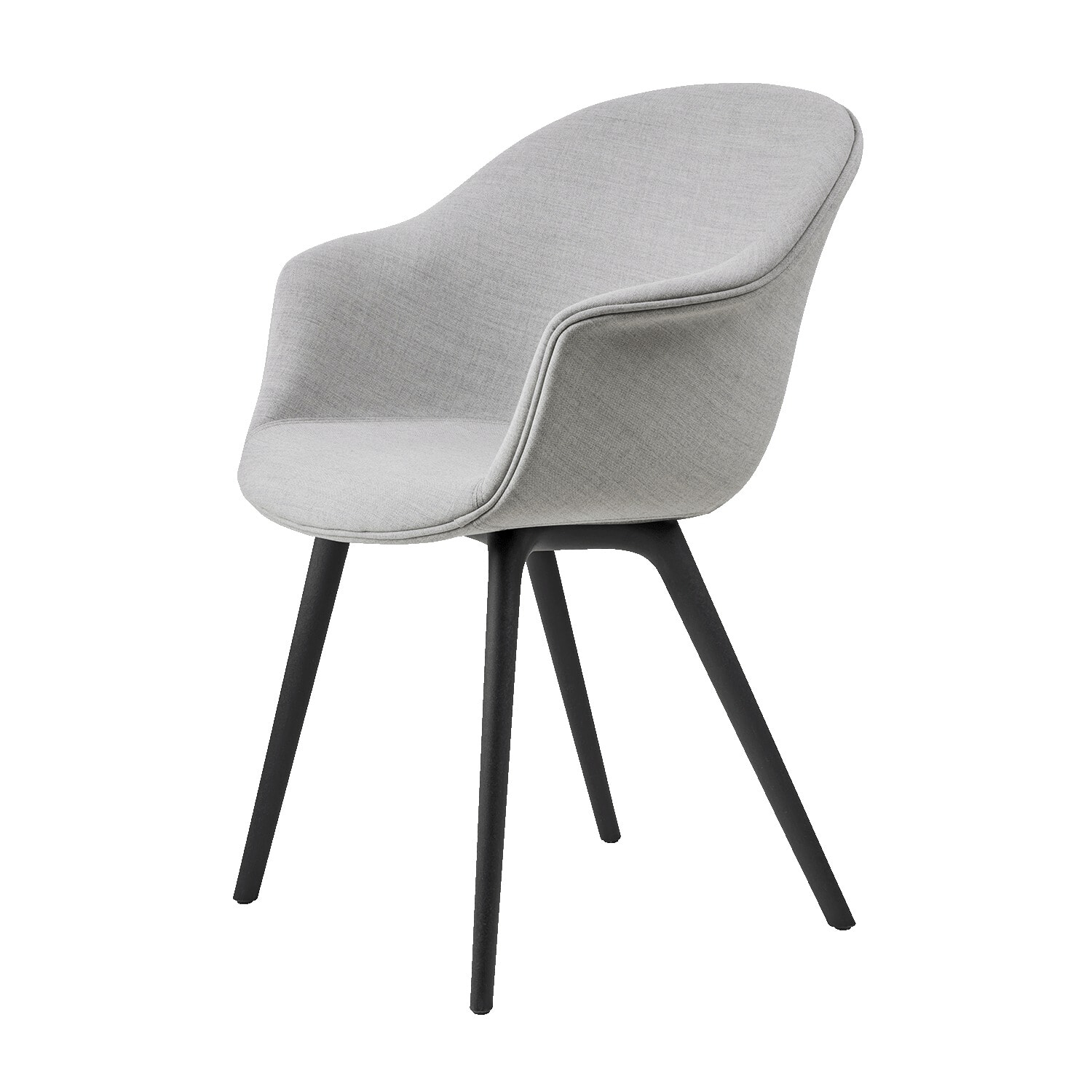 Bat Spisebordstol - Sort plast stel/Remix 123