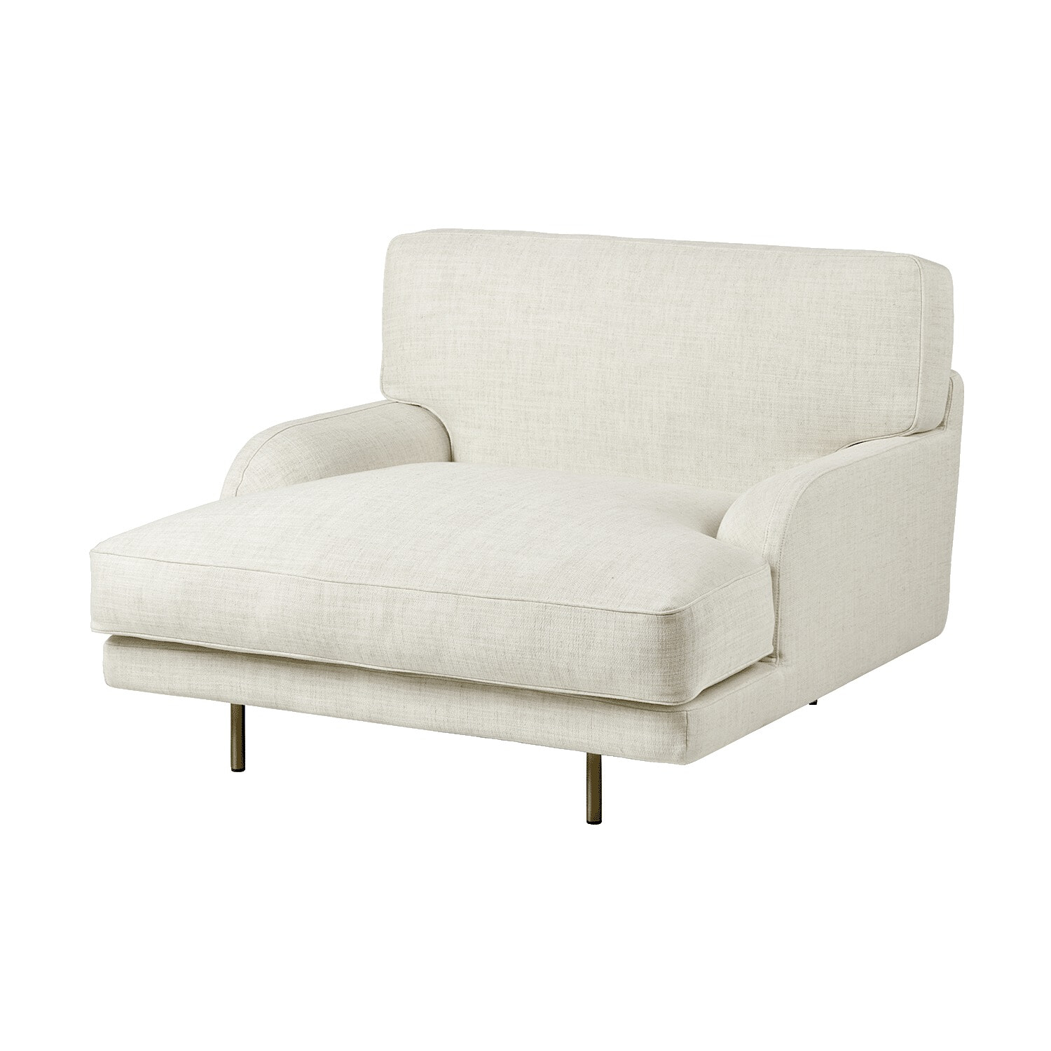 Flaneur Loungestol - Antique messing ben/Indianskop 15