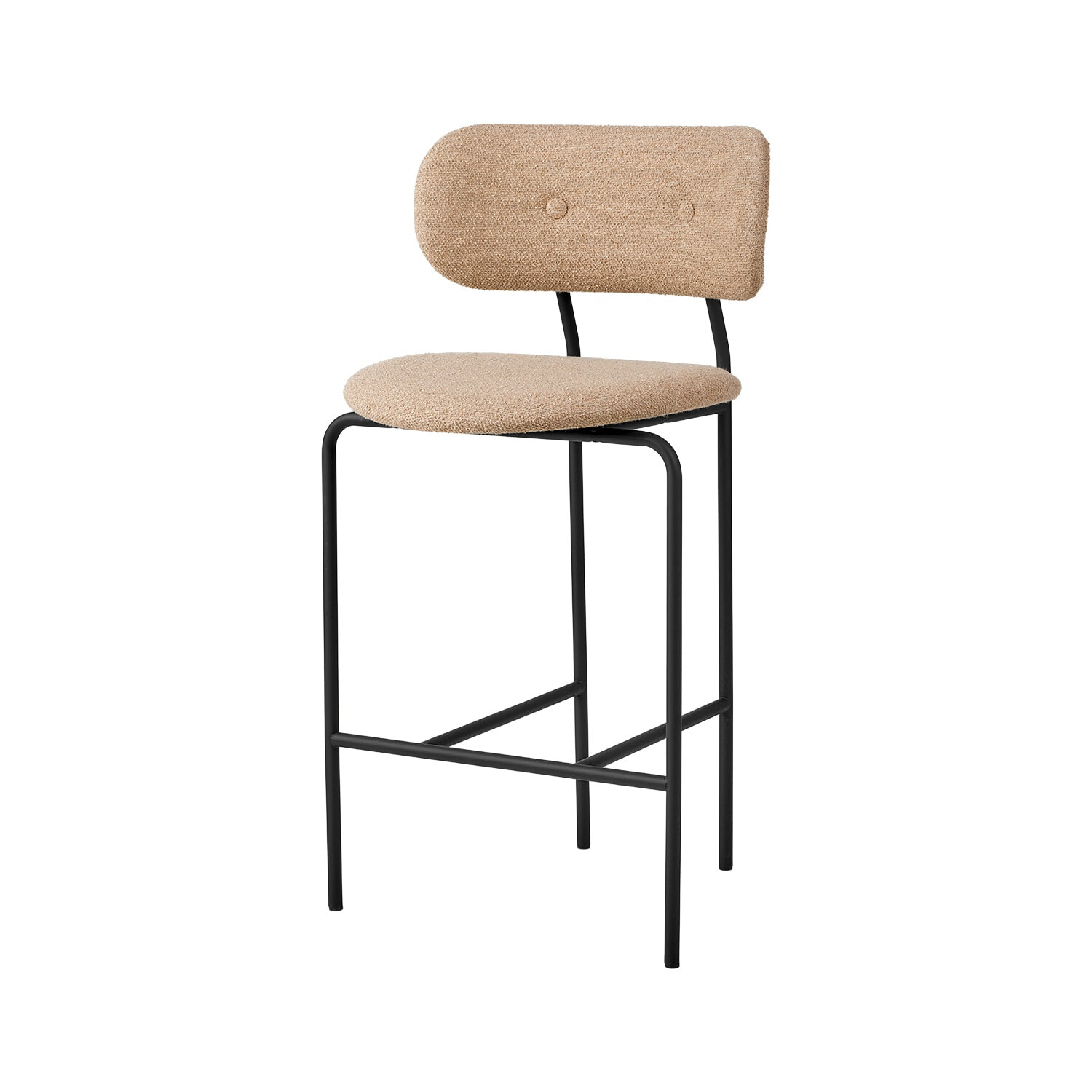 Coco Counterstol - Sort stel/Around Bouclé 004