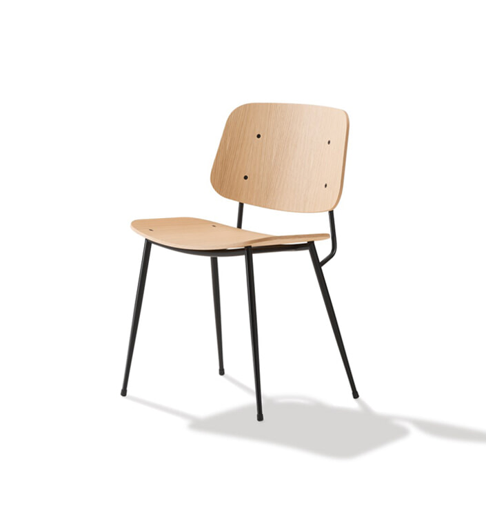 Søborgstolen m. stålstel