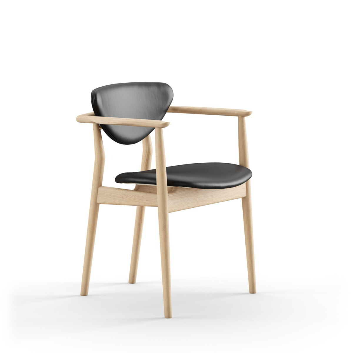 109-Armstolen FJ1090 - Prestige læder  - Finn Juhl