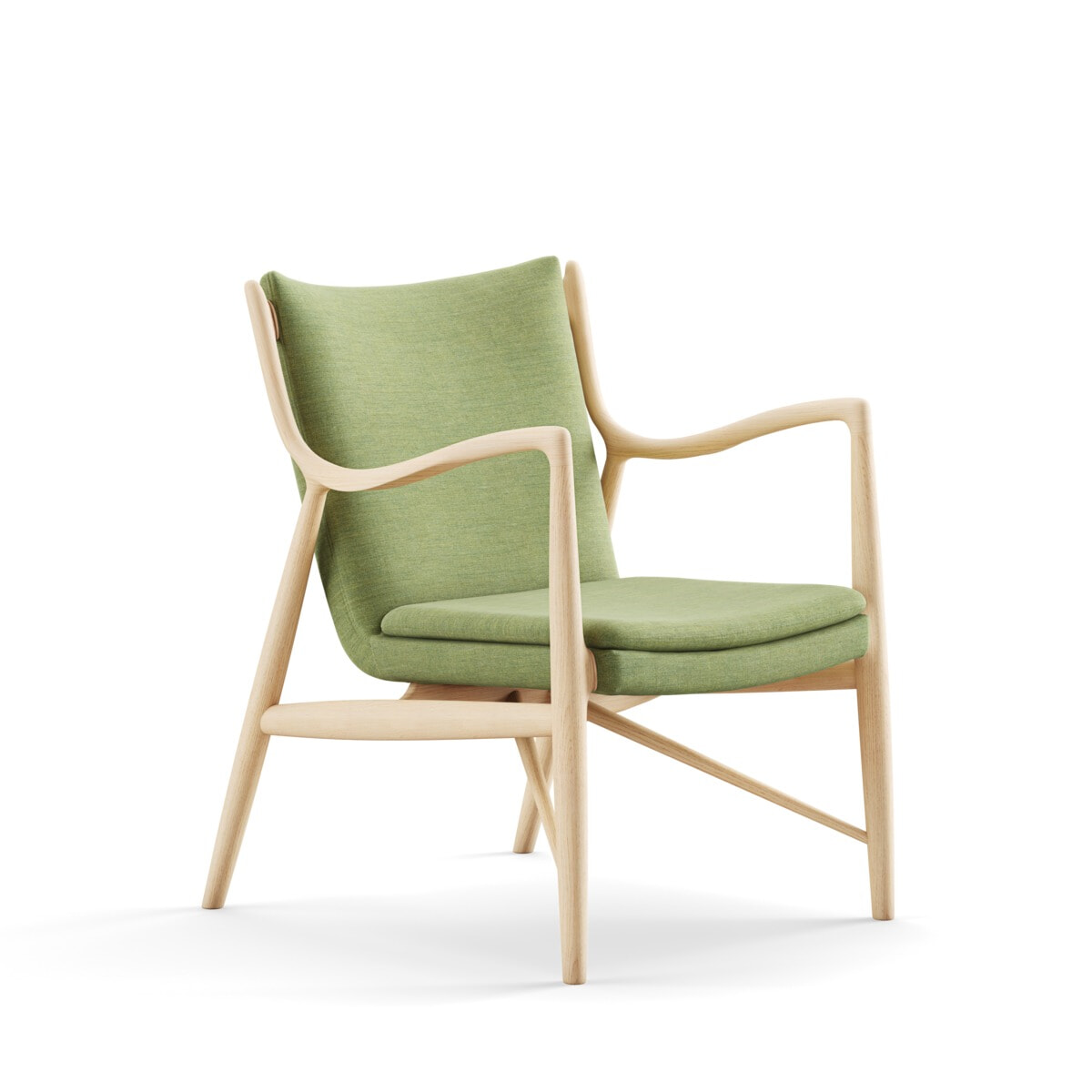 45-Stolen FJ4500 Lænestol - Remix stof - Finn Juhl