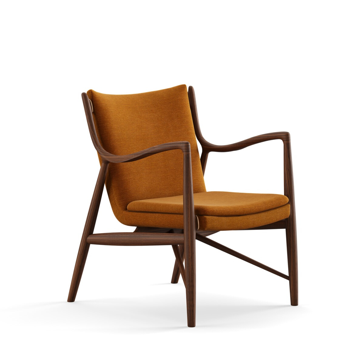 45-Stolen FJ4500 Lænestol - Watercolour stof - Finn Juhl