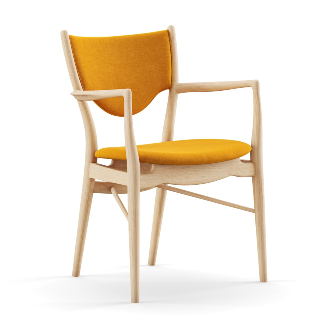 46-Armstolen FJ4653 - Hallingdal stof - Finn Juhl