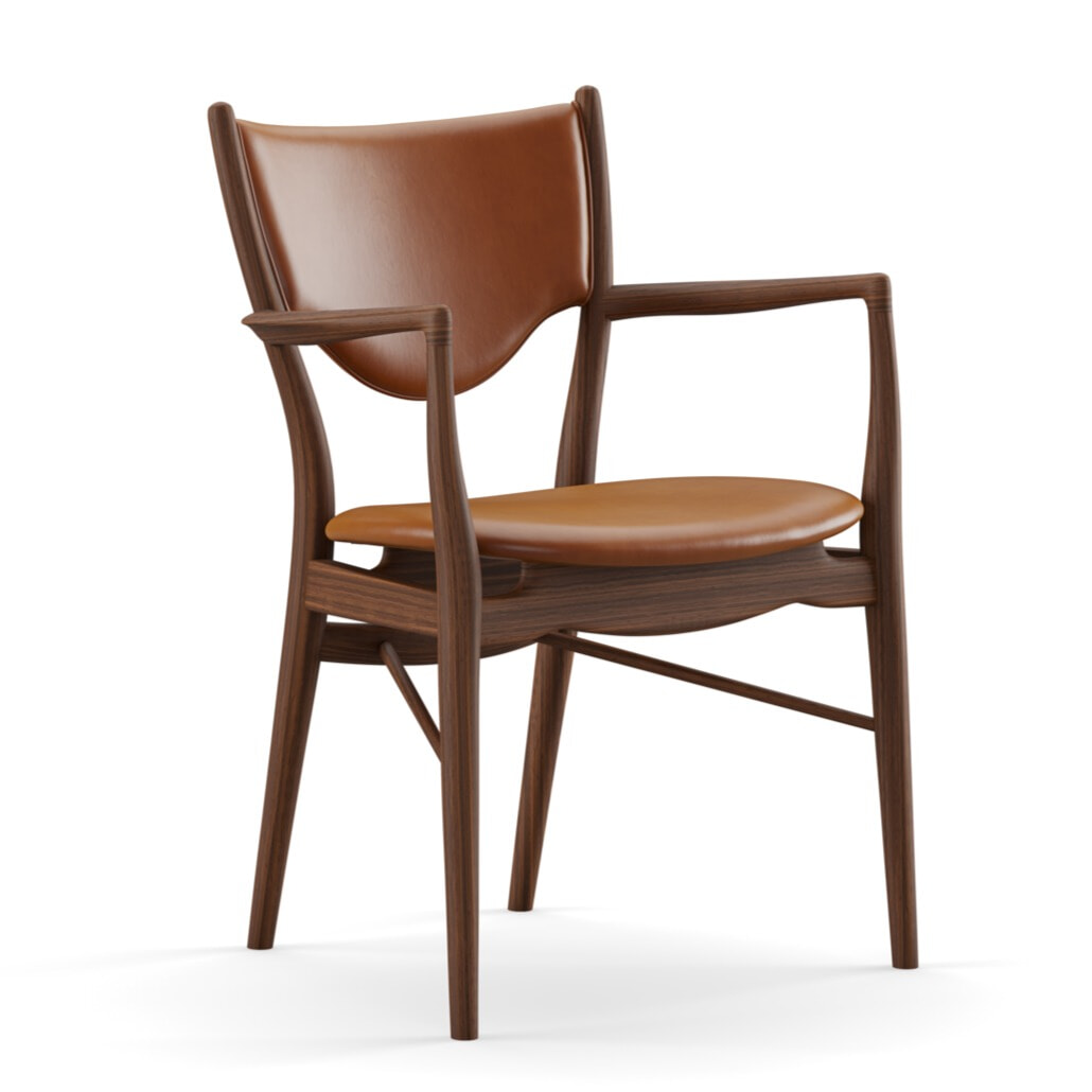 46-Armstolen FJ4653 - Prestige læder - Finn Juhl