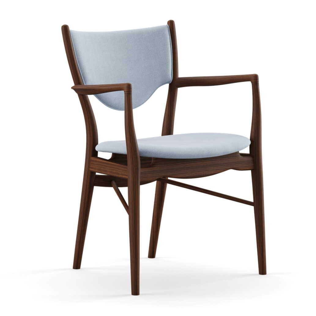 46-Armstolen FJ4653 - Vidar stof - Finn Juhl