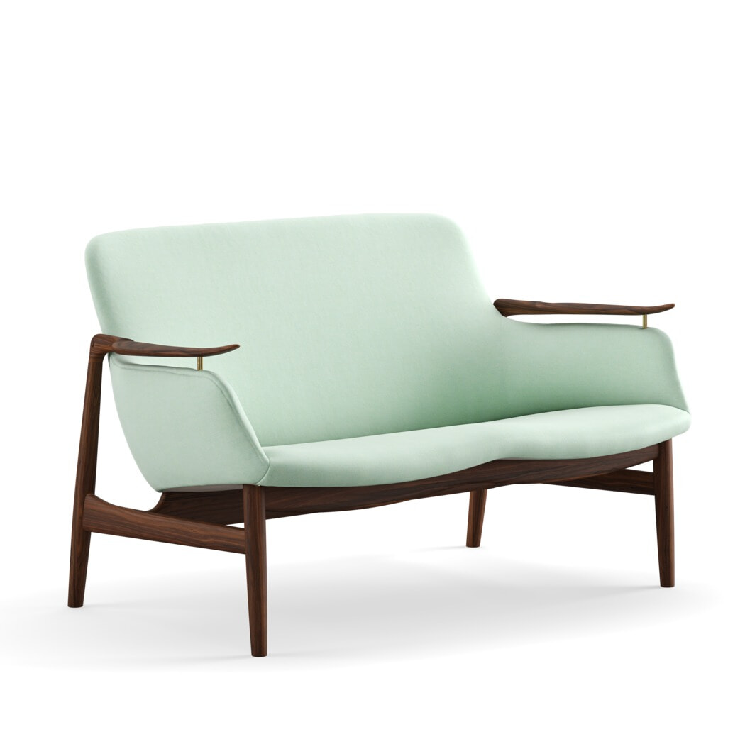 53-Sofaen FJ5322 - Watercolour stof - Finn Juhl