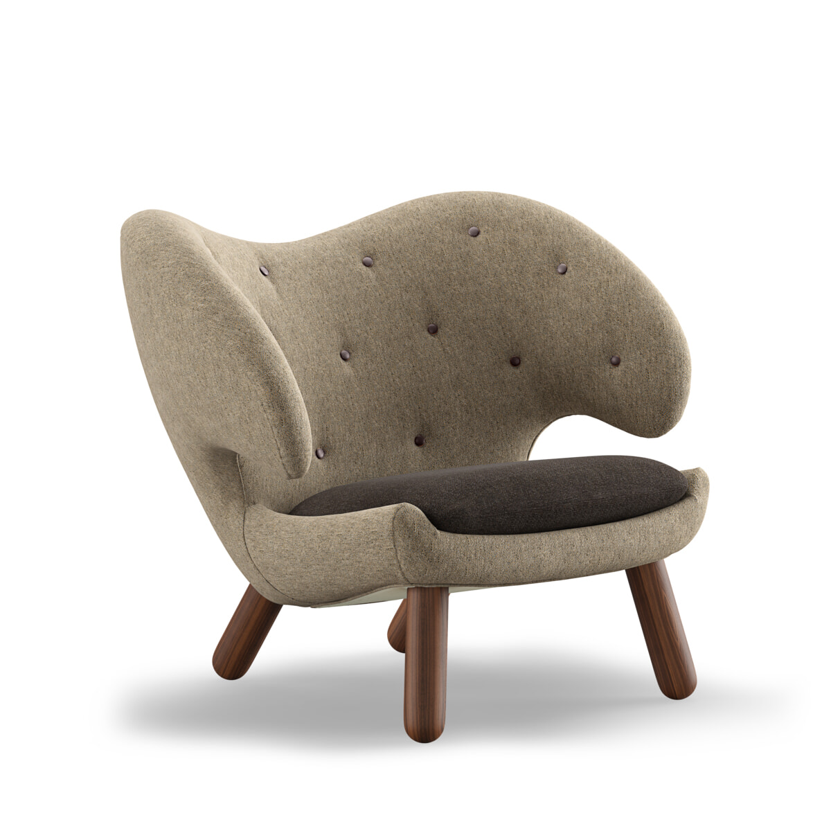 Pelikan FJ4001 Lænestol - Hallingdal stof - Finn Juhl