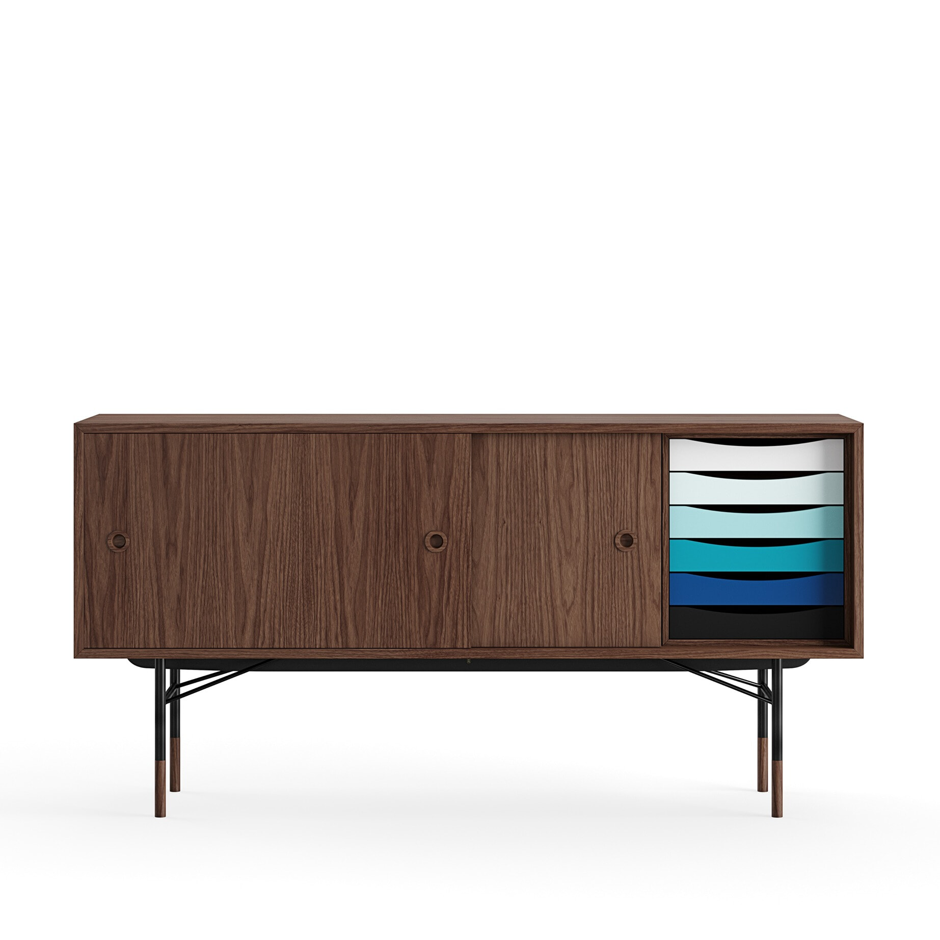 Skænken FJ5500 - Finér låger - Finn juhl