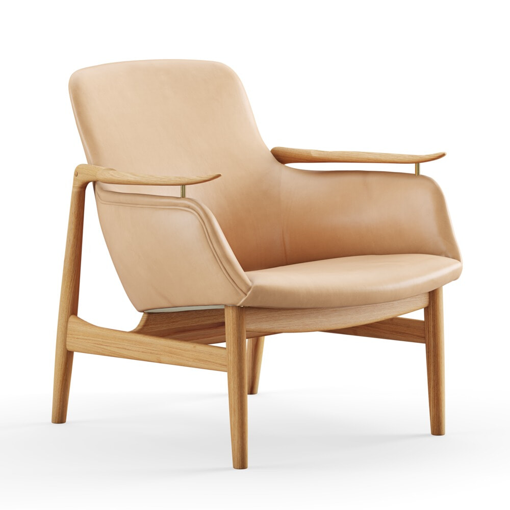 53-Stolen FJ5321 - Vegetal læder - Finn Juhl