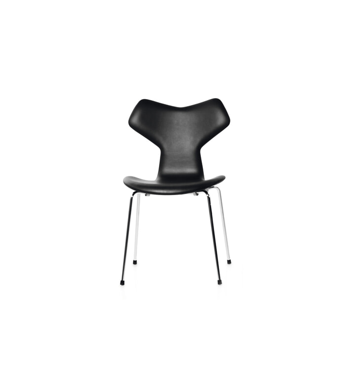 Fuldpolstret Grand Prix Stol 3130 Essential L der Krom Arne Jacobsen