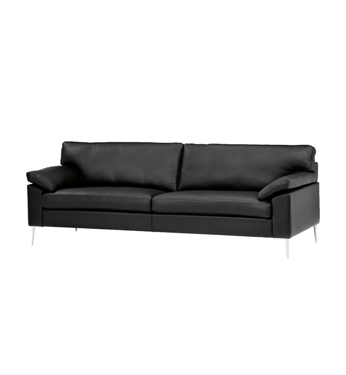 MH2163 Sofa 3-pers - Sort Mammut læder