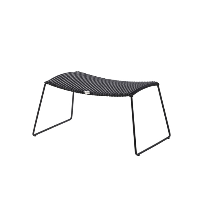 Breeze fodskammel -Sort, Cane-line fiber