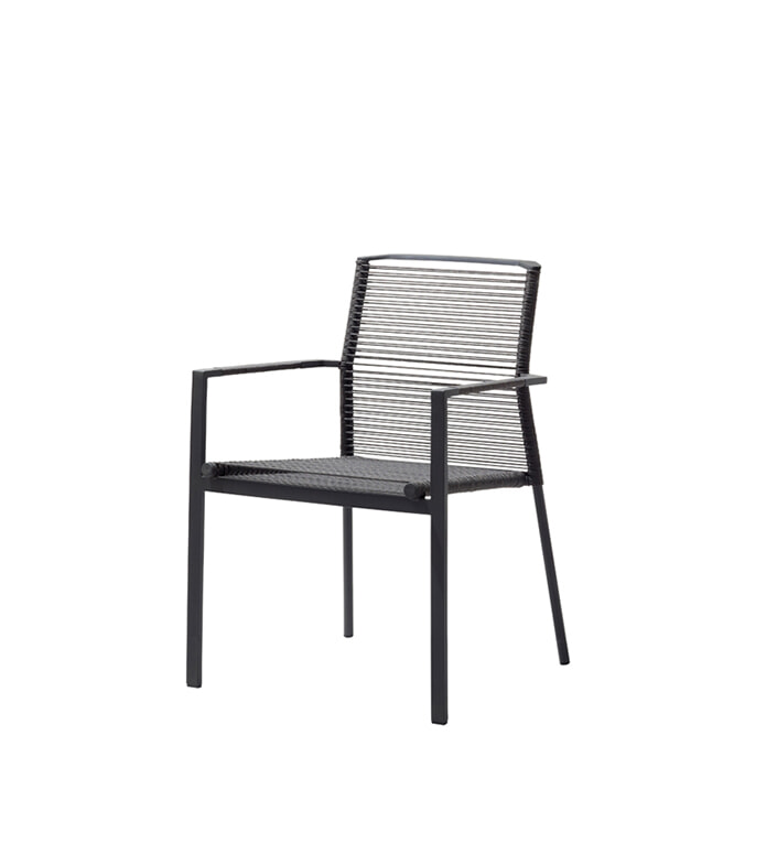 Edge stol - Antracit cane-line rope