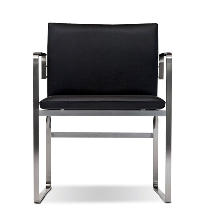 Chefstol - CH111 - Sort Thor læder