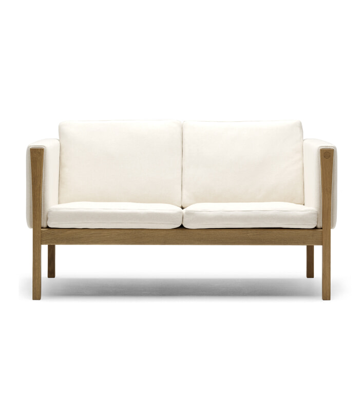 CH162 - 2 pers. Sofa Valnød olie/Stof gr.3
