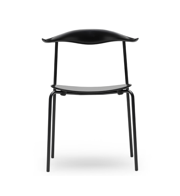 CH88T Stol - Sort stel/Sortlakeret bøg