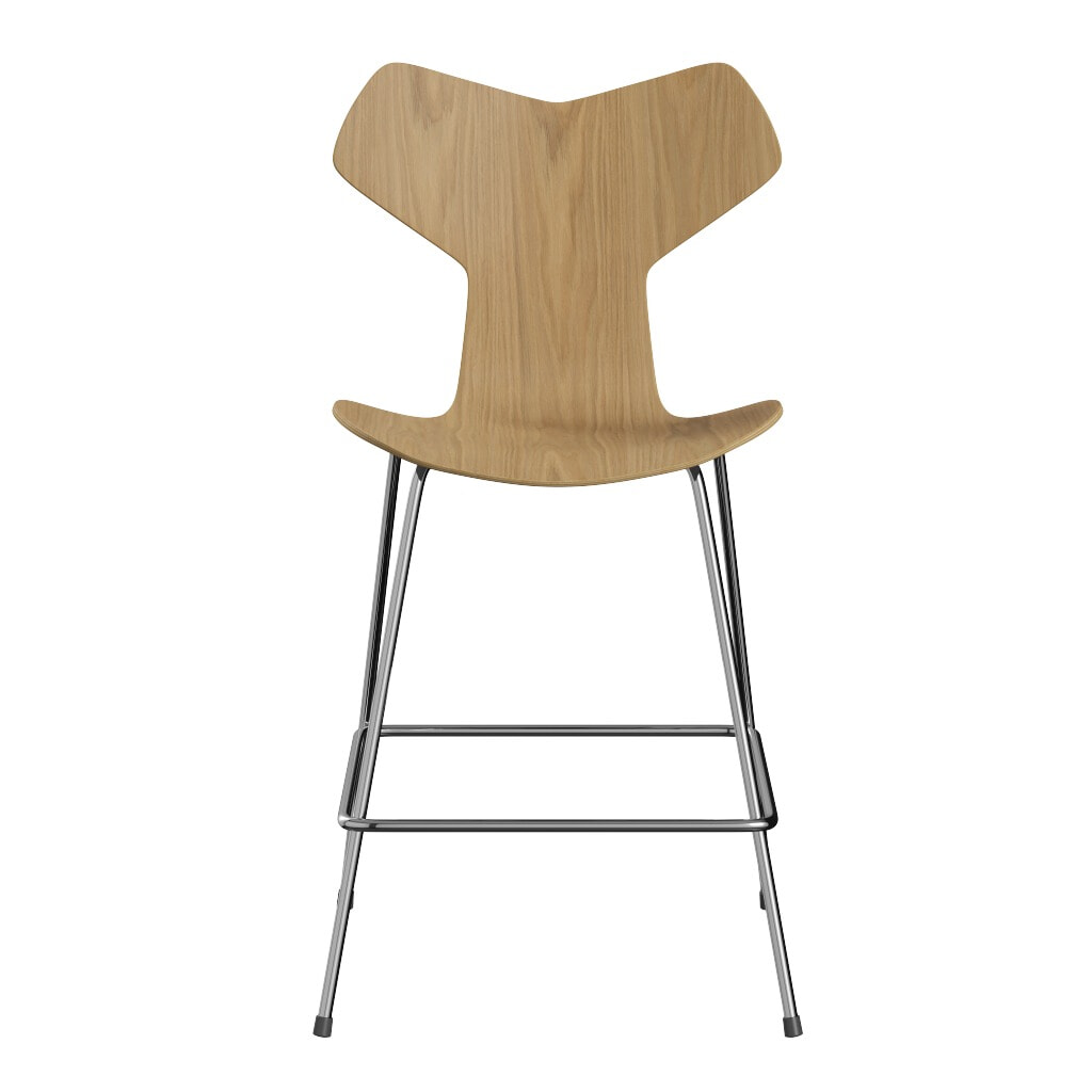 Grand Prix 3138 Lav barstol - Natur finér