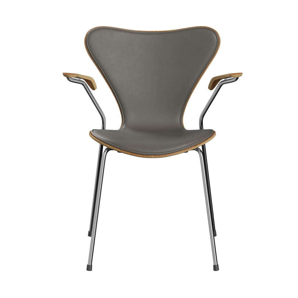 Syver 3207 Forsidepolstret - Natur finér/Essential læder