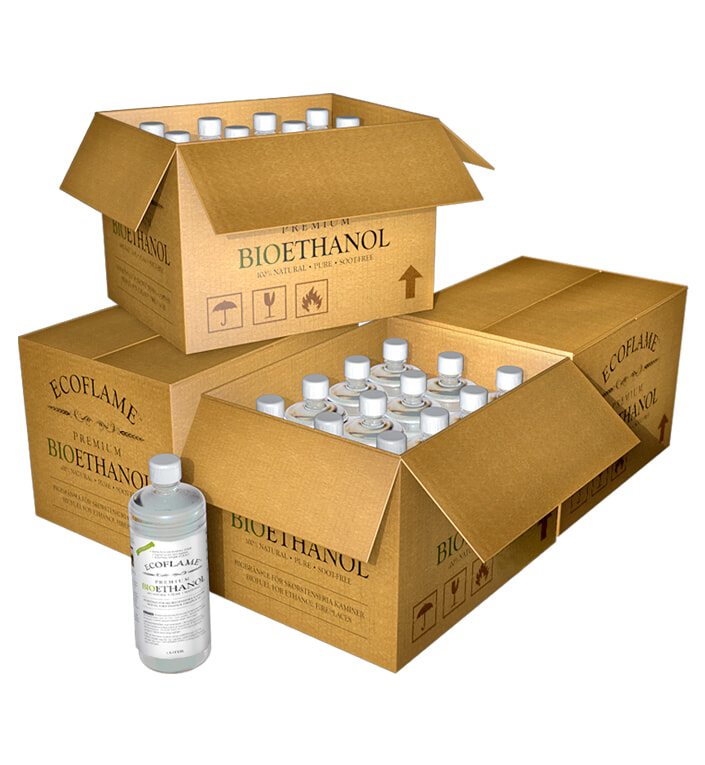 XL - Bioethanol (4 kasser af 12 liter) Inkl. fragt