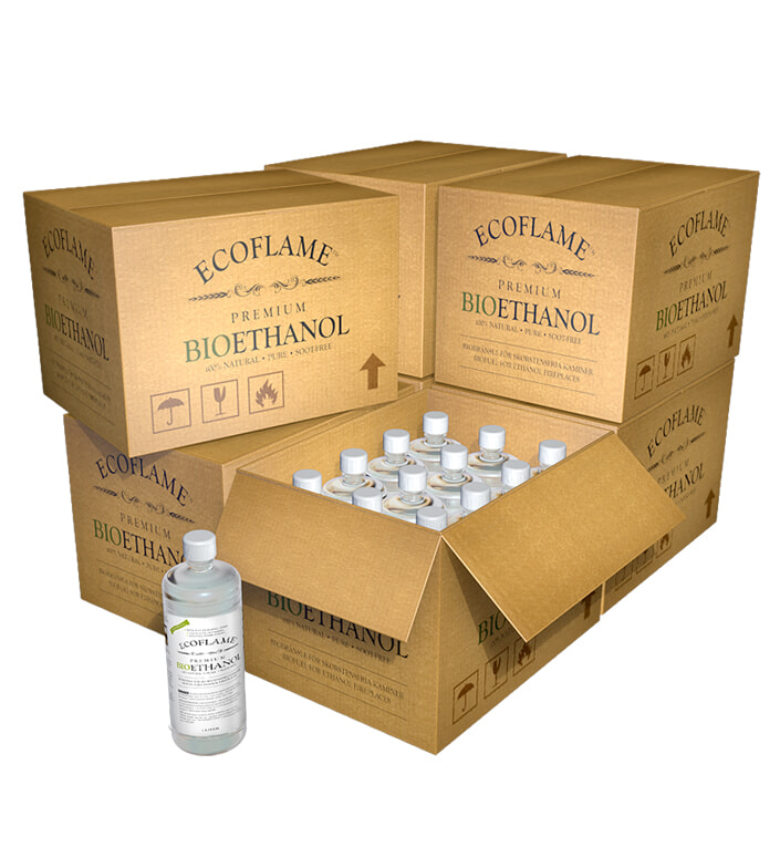 Storkøb - Bioethanol (7kasser - 12liter) Inkl. fragt