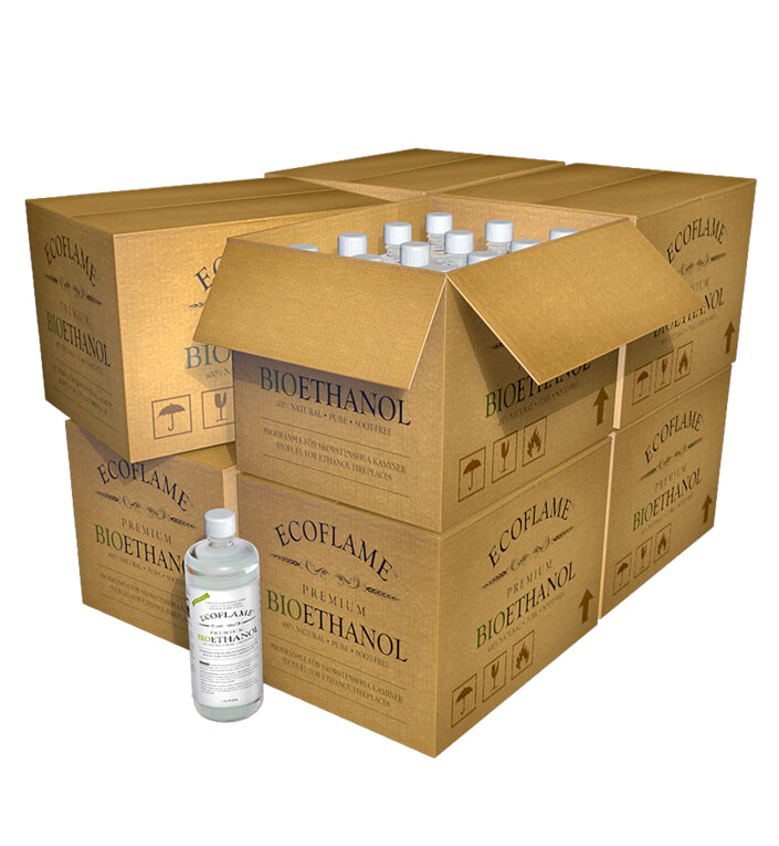 Kæmpekøb - Bioethanol (8kasser -12liter) Inkl. fragt