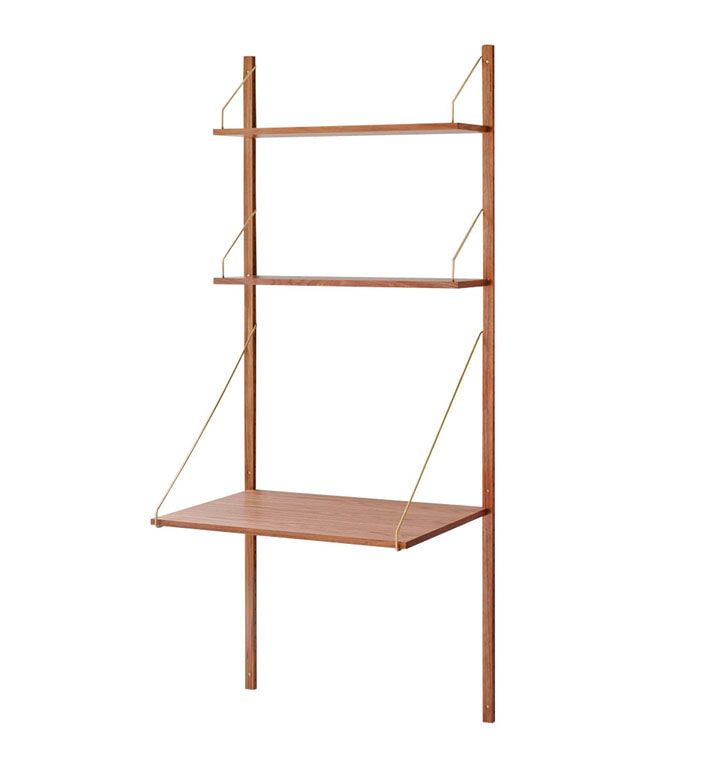 Royal System Reol - Skrivebordshylde d60cm + 2 hylder d24cm - Valnød