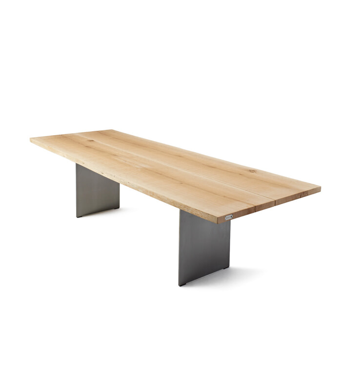 Tree table, 240x100, Røget eg