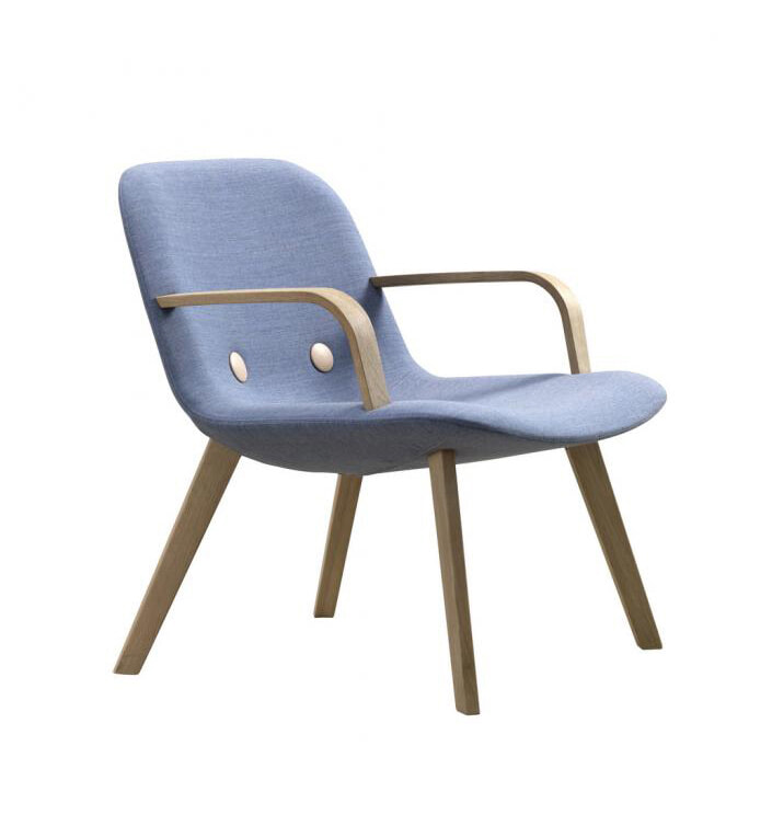 Eyes loungestol med Remix tekstil og Deko. knapper