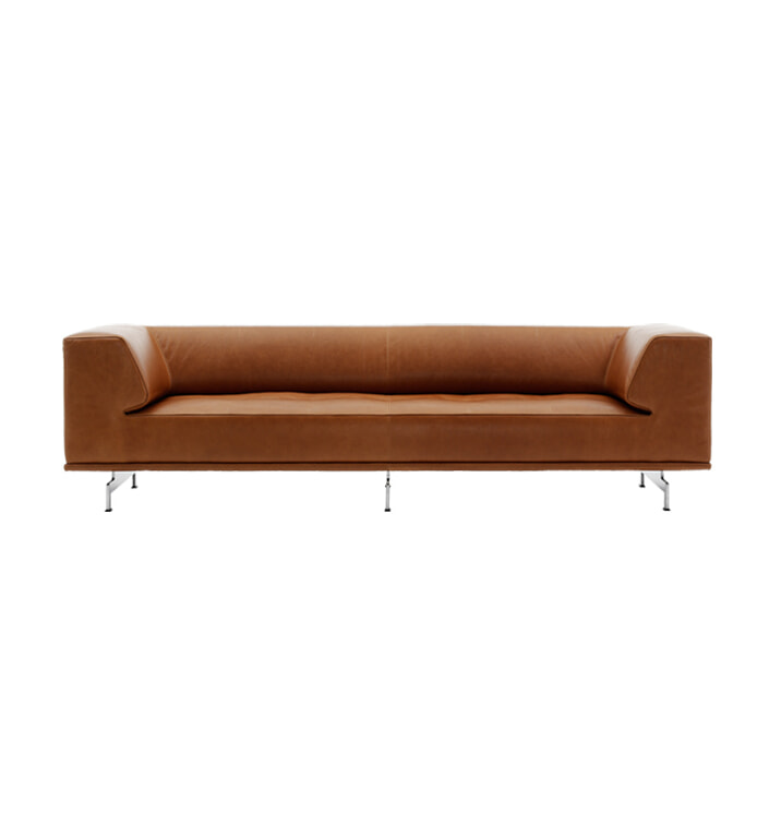 Delphi 4511 Sofa L240 cm - Cognac Max anilin læder