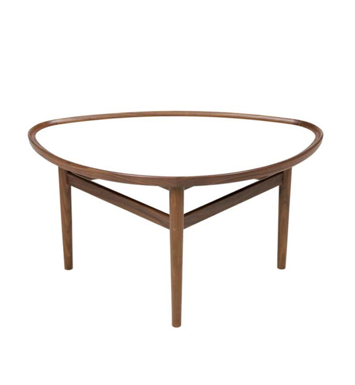 Eyetable - Valnød/Hvid laminat