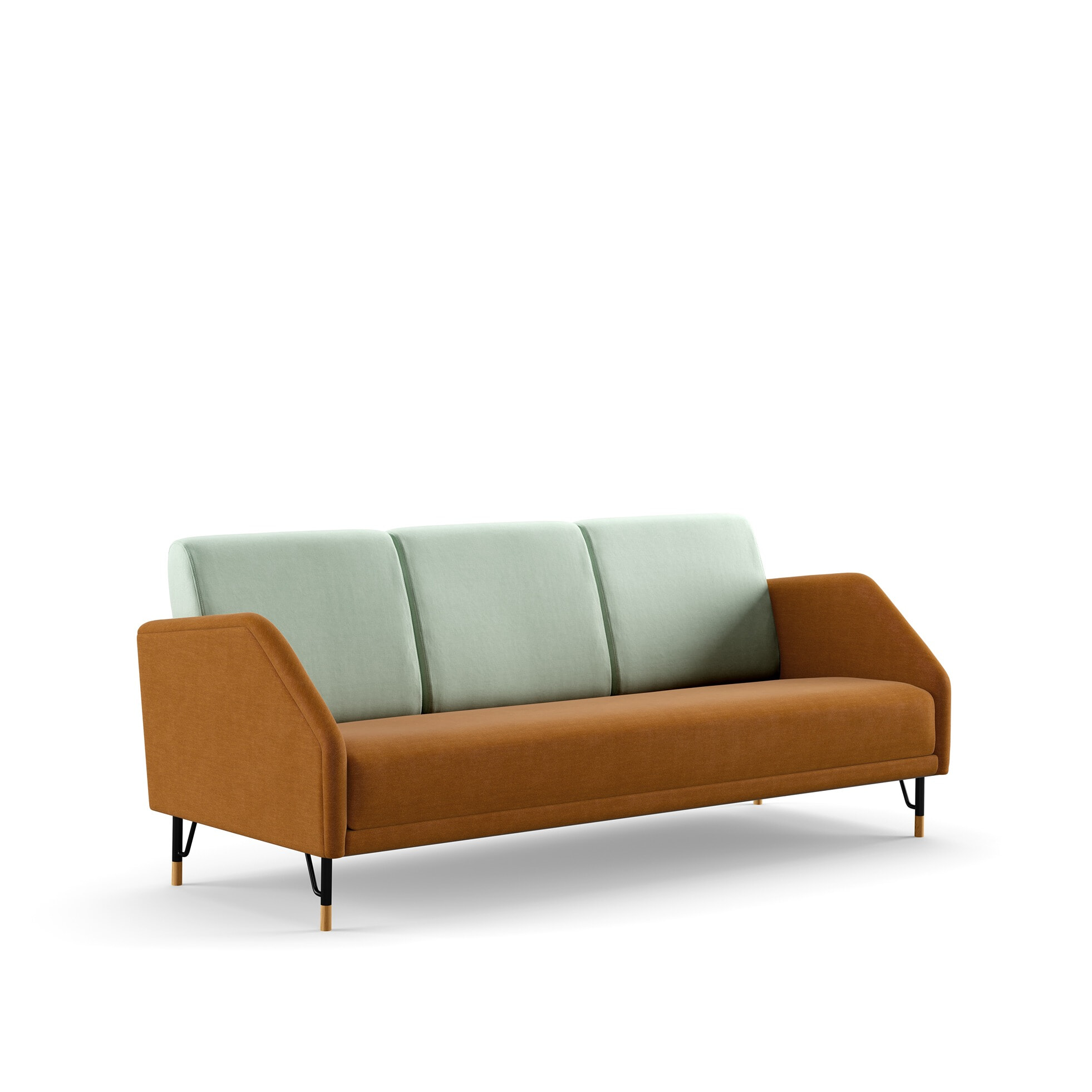 77-Sofaen FJ5353 3 pers. - Watercolour stof - Finn Juhl 