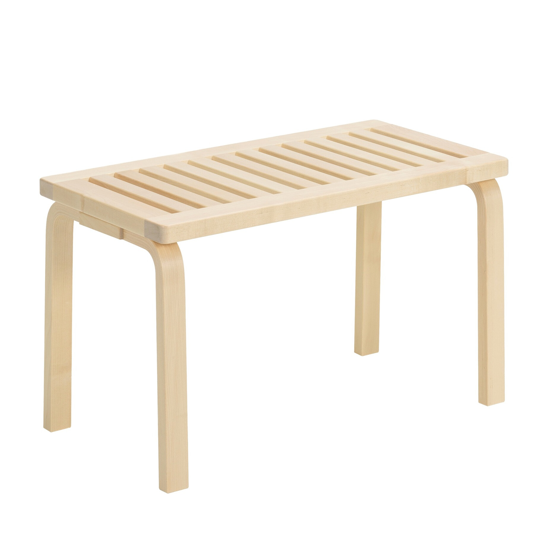 Bænk 153B Rillet top - 72,5 x 40 cm. - Alvar Aalto