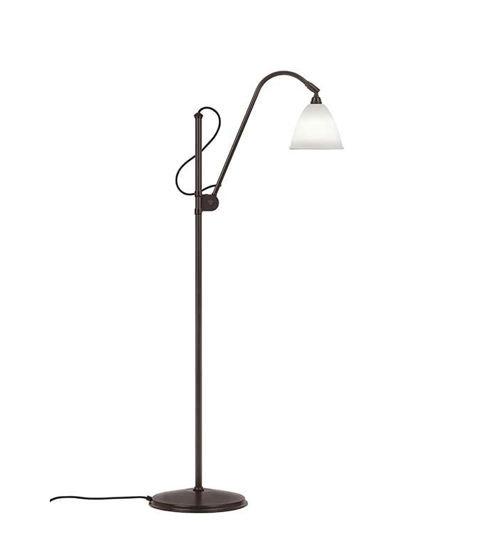 Bestlite BL3S Gulvlampe - Black brass/Bone china - GUBI