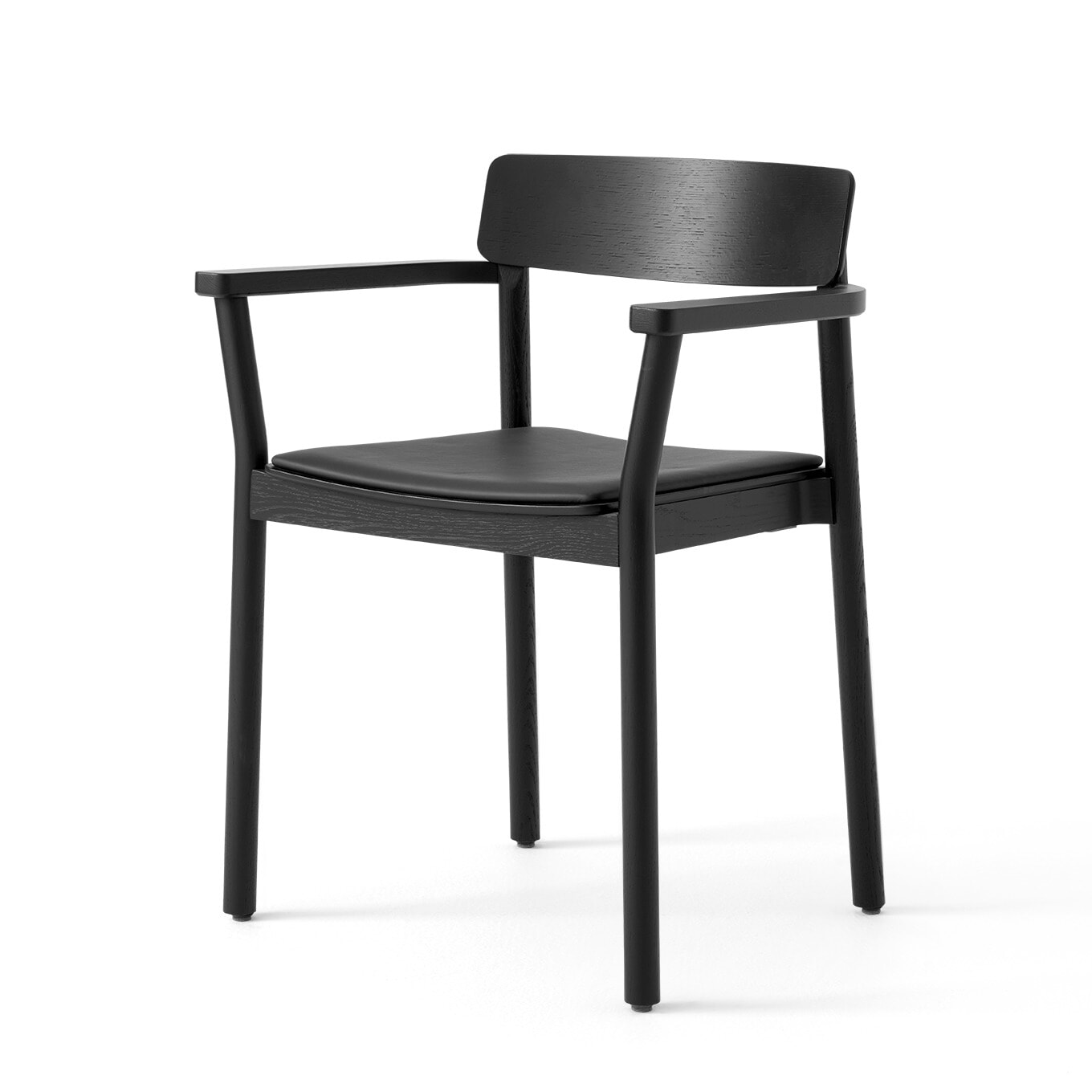 Betty TK11 Armstol - Sort ask/Sædepolsteret