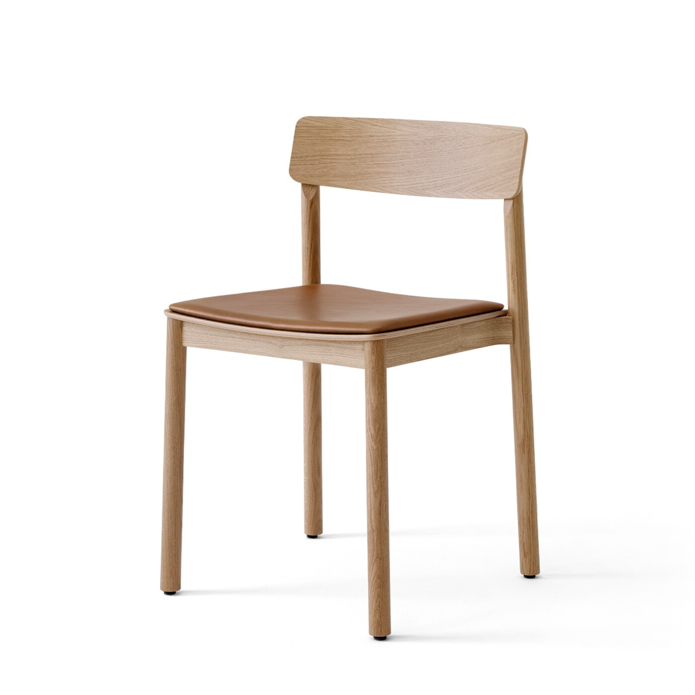 Betty TK3 Stol - Eg/Cognac læder