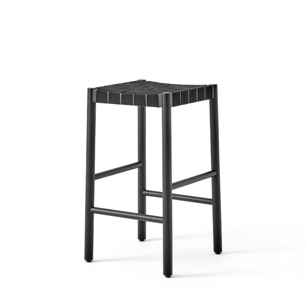 Betty TK7 Barstol - Sort ask/Sorte gjorde