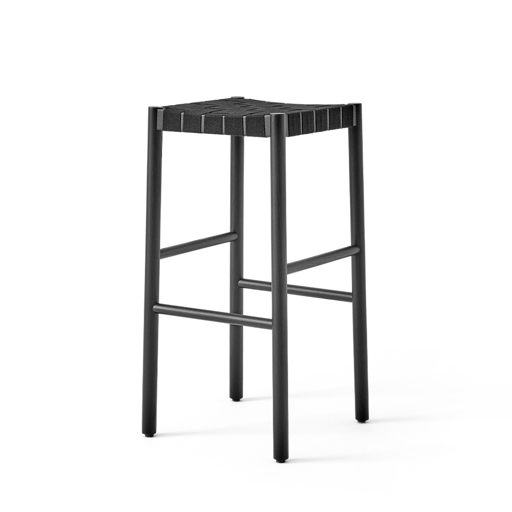 Betty TK8 Barstol - Sort ask/Sorte gjorde