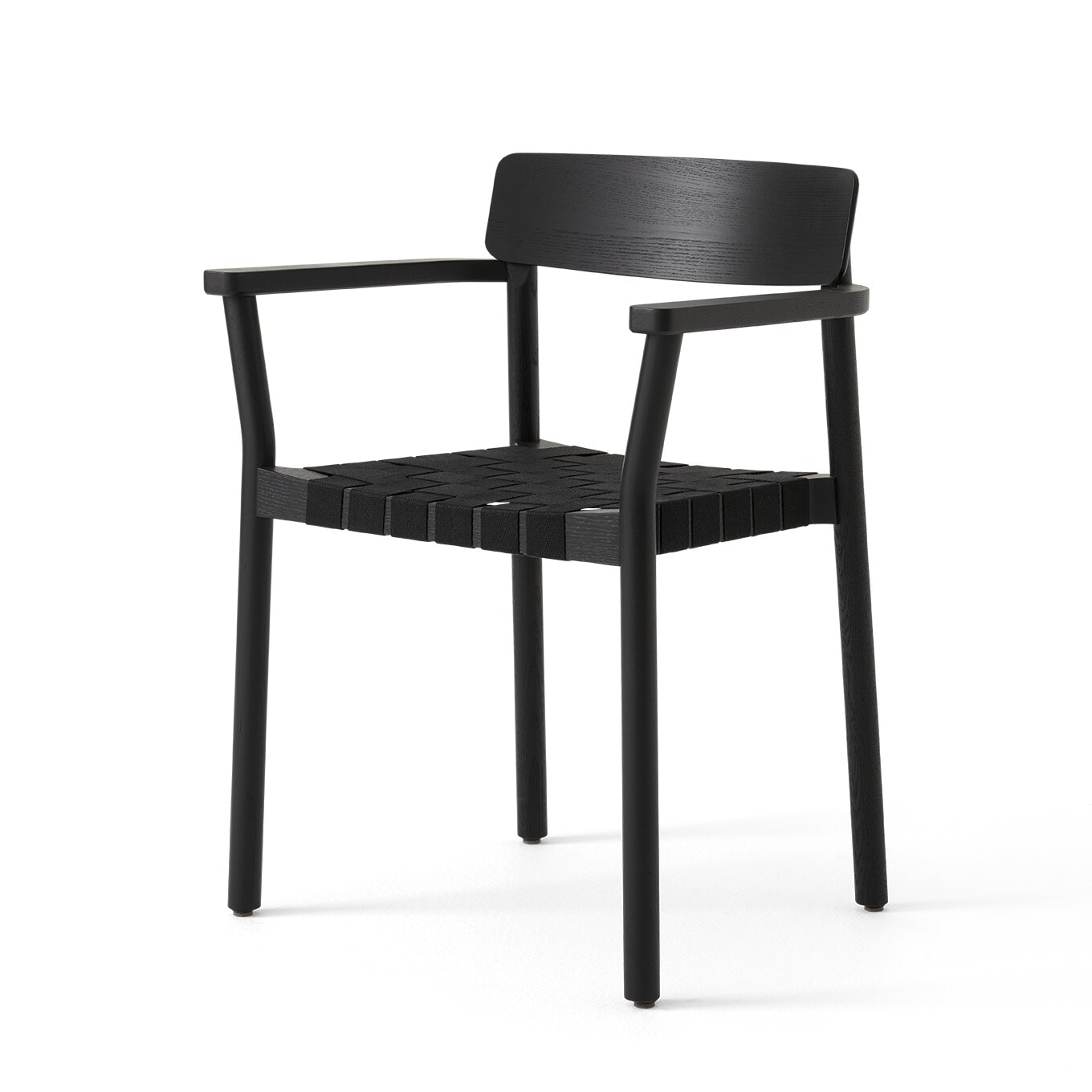 Betty TK9 Armstol - Sort ask/Sorte gjorde