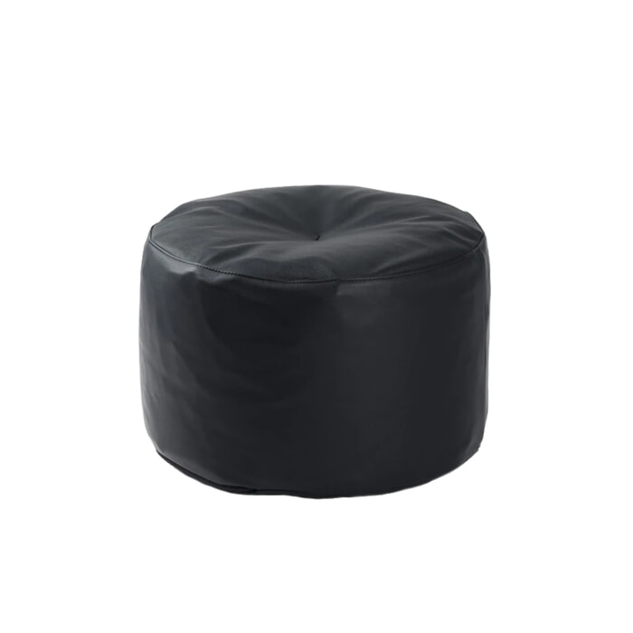 Marokko Puf - Sort Zenso Læder
