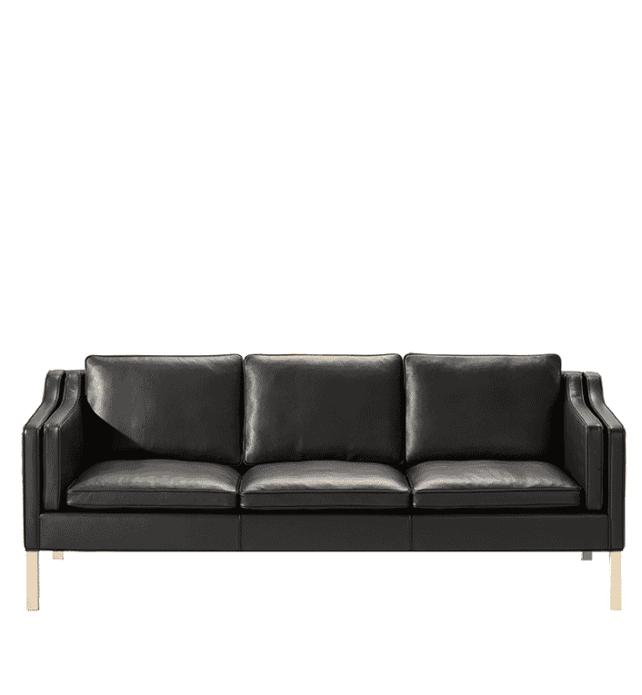 Mogensen 2213 Sofa - Eg Sæbe / Sort Max læder