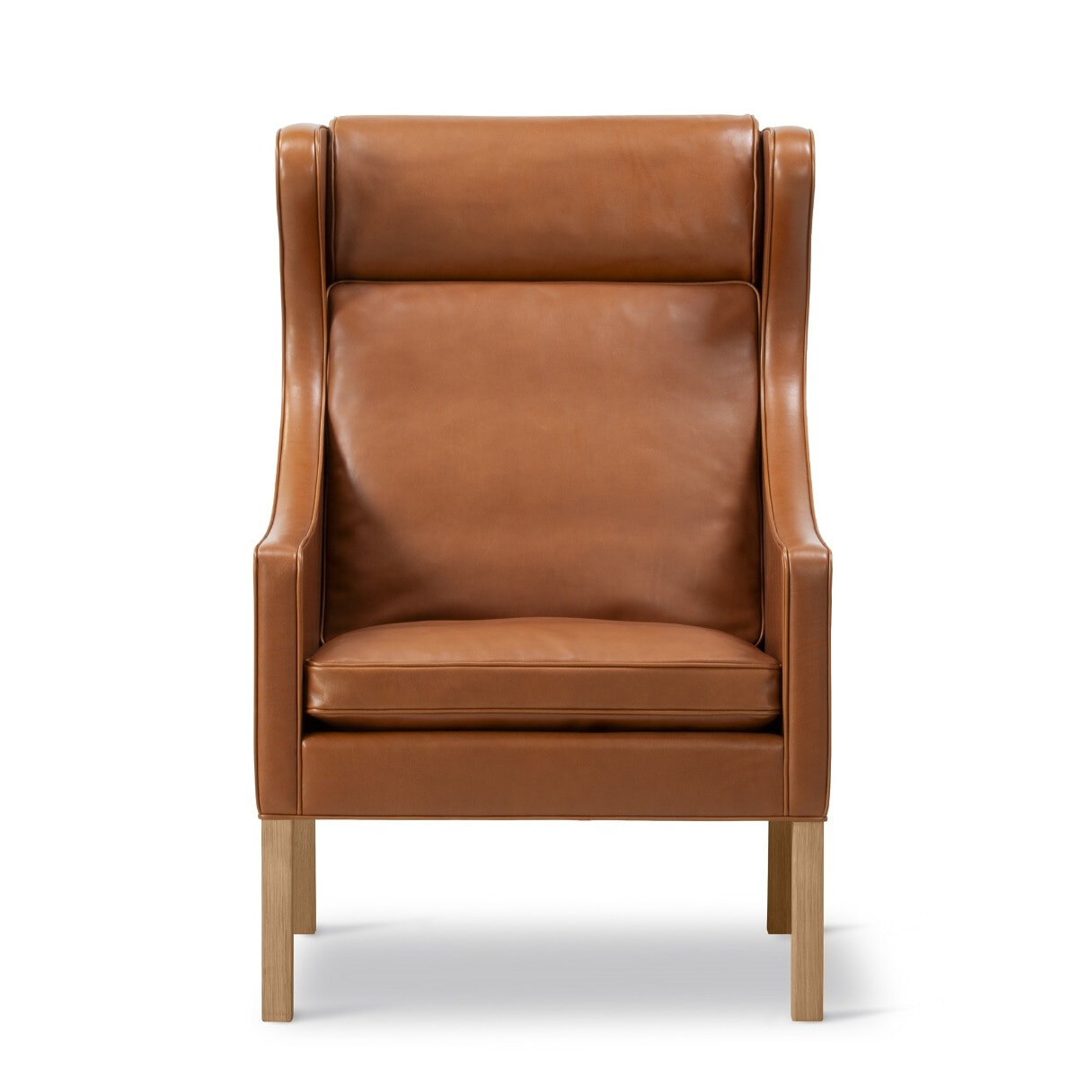 Øreklapstol 2204 - Cognac cera læder - Børge Mogensen