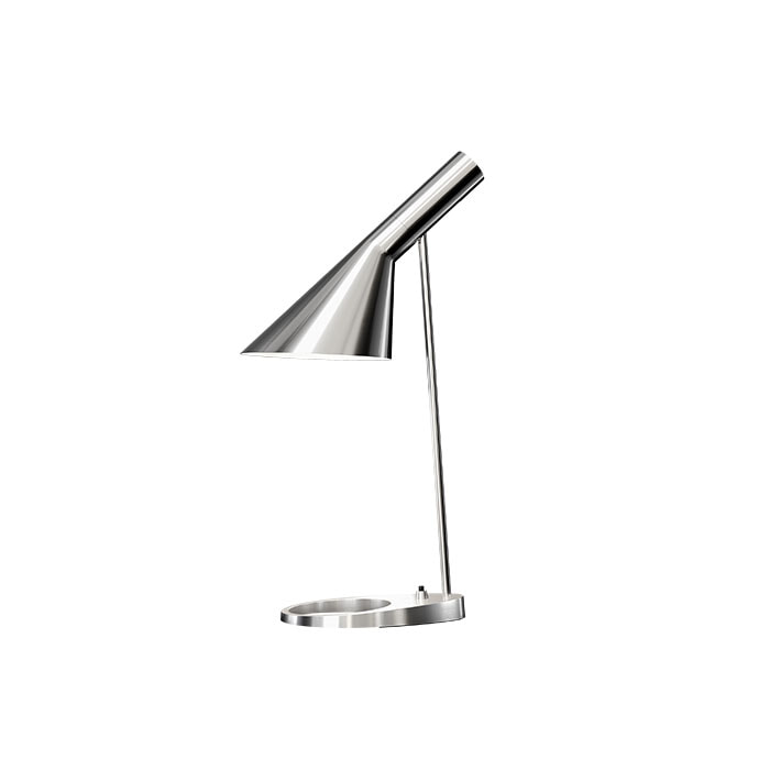 AJ Bordlampe i Rustfrit Poleret st l H56 cm Arne Jacobsen Louis