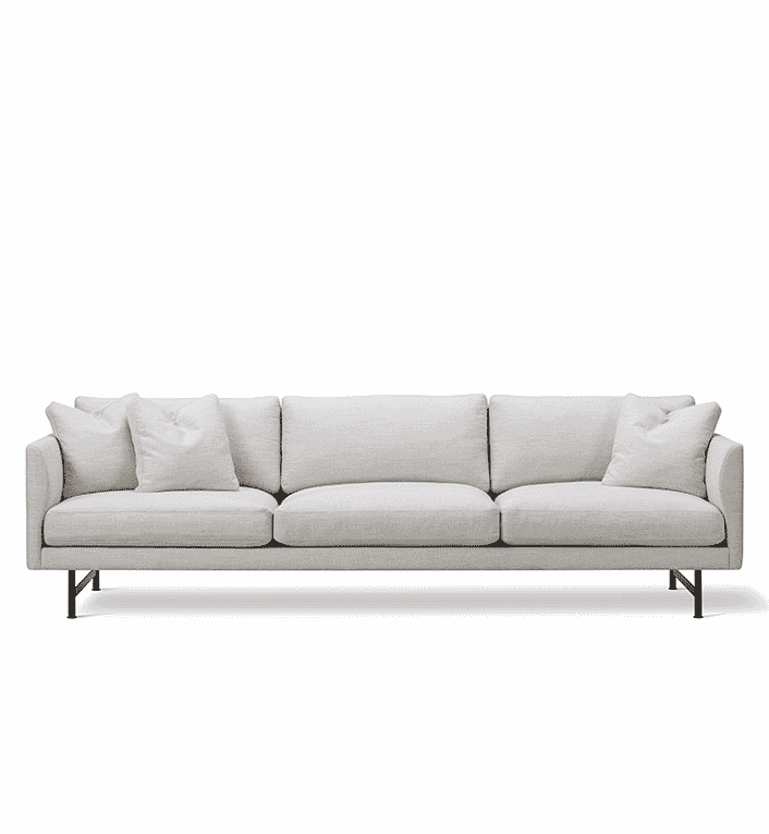 Calmo Sofa 80 - 3 pers. L250cm - Sort Metal / Ruskin 10