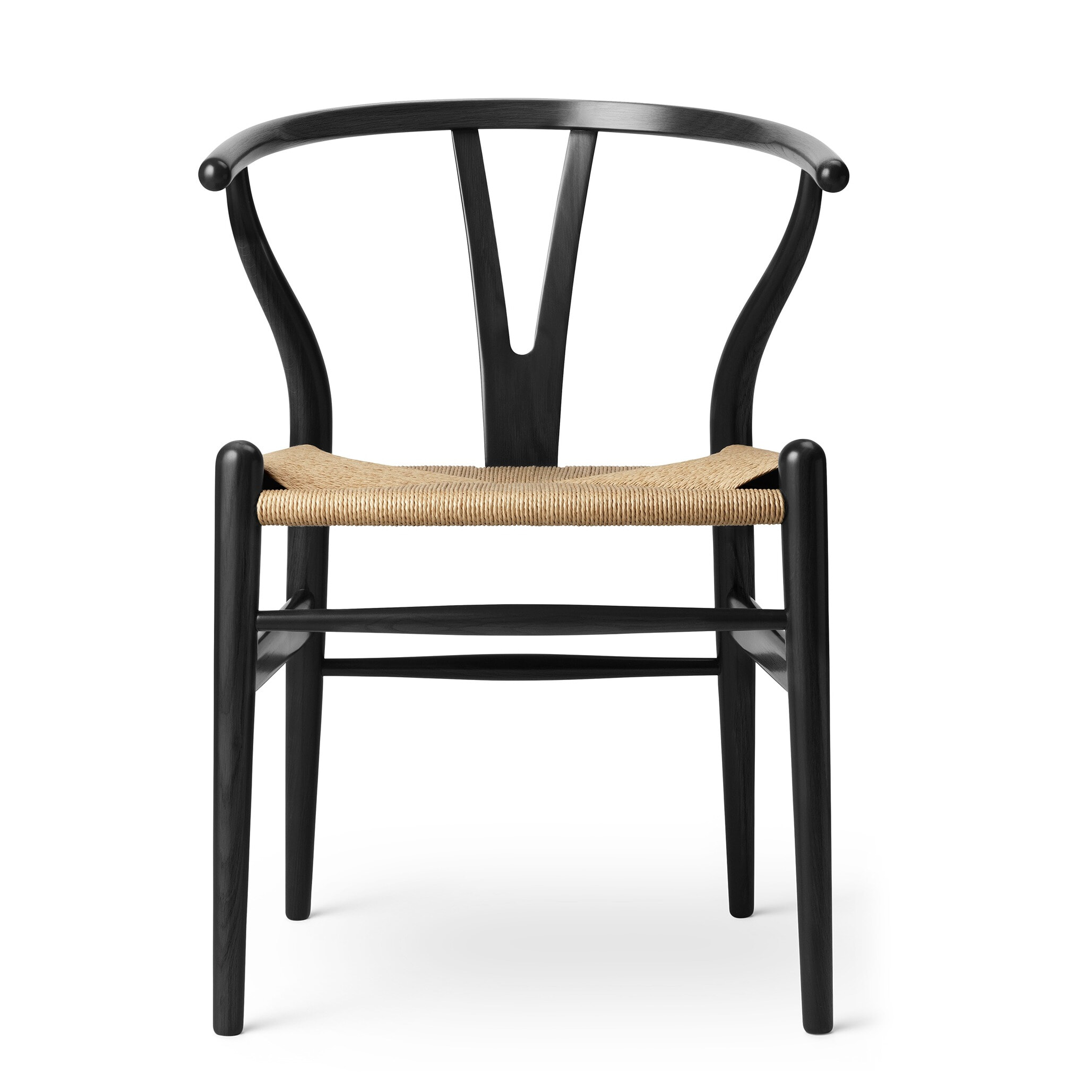 Y-stolen CH24 - Sortlakeret eg/Naturflet