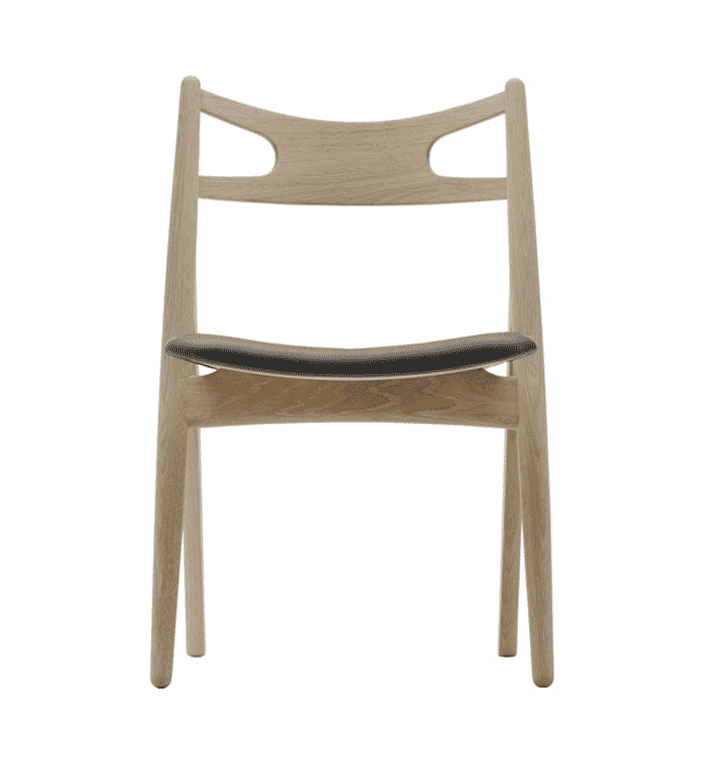 Wegner CH29 - Bøg/Sæbe - Sort Thor Læder 