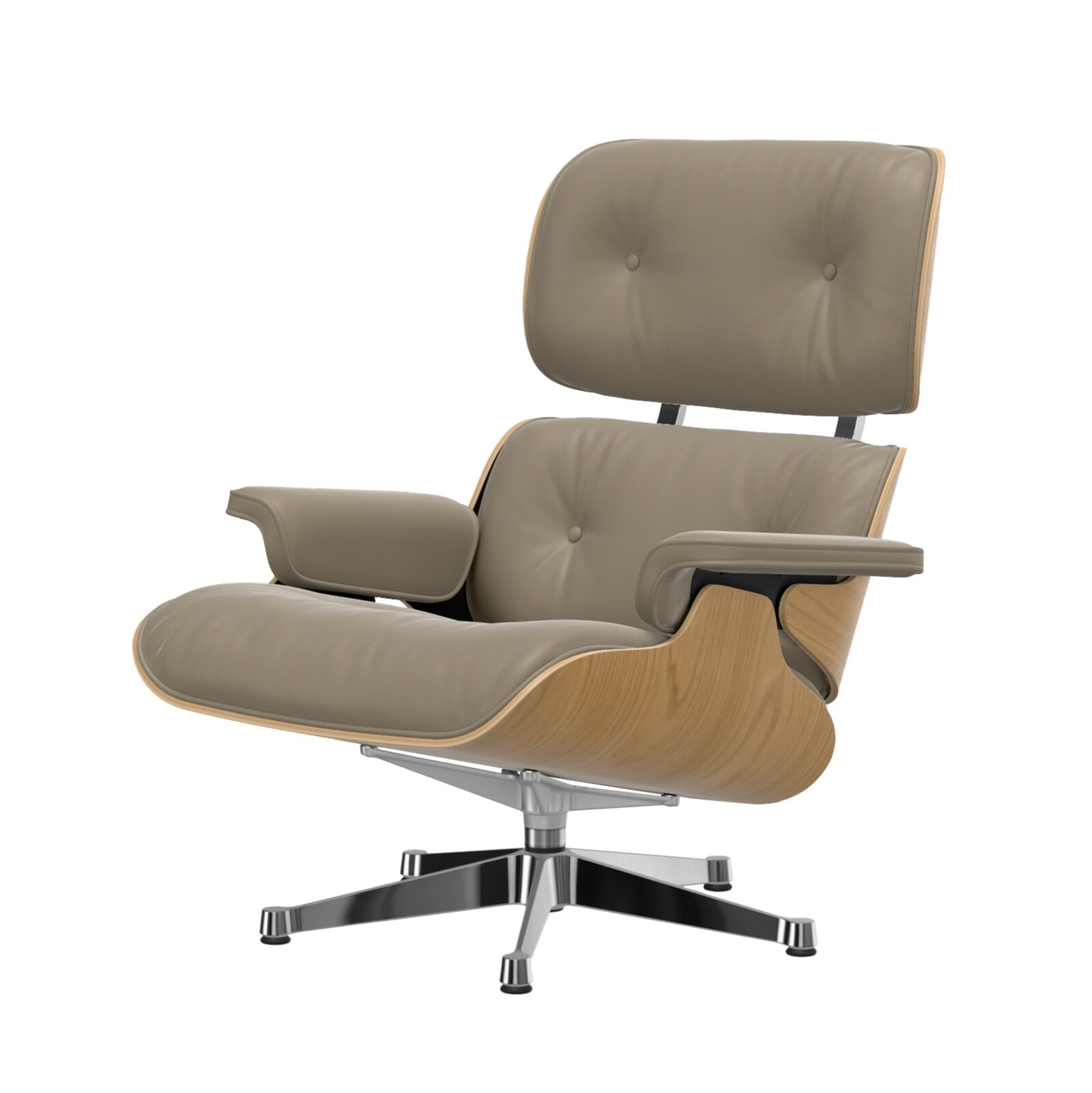 Eames Lounge Chair - Natural læder 60