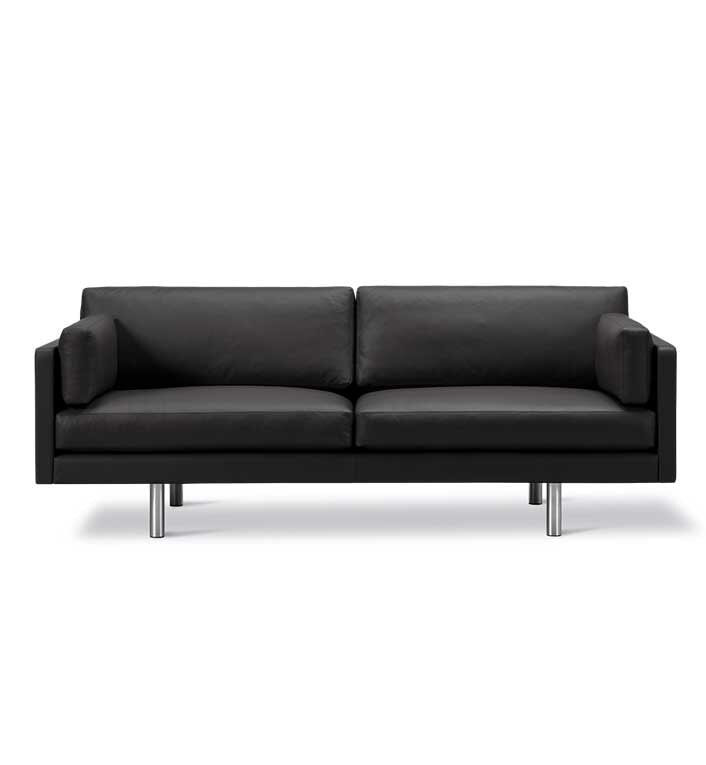 EJ220 Sofa L212cm med Omni Læder / Børstet Krom
